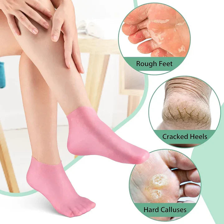 Silicon Moisturizing Gel Socks