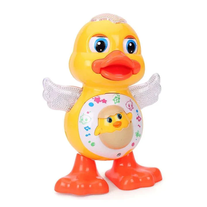 Dancing Duck Battery Operated Toy With Lights & Music, 3+Years - Yellow