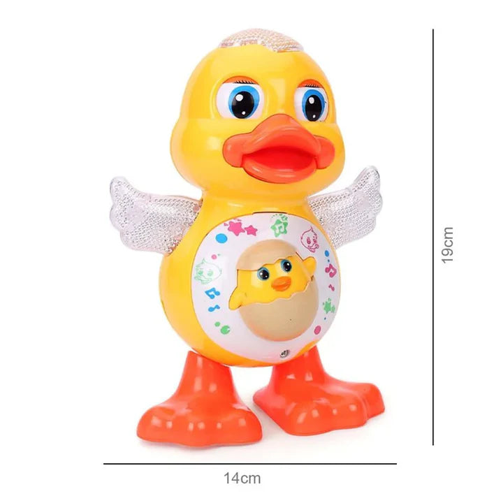 Dancing Duck Battery Operated Toy With Lights & Music, 3+Years - Yellow