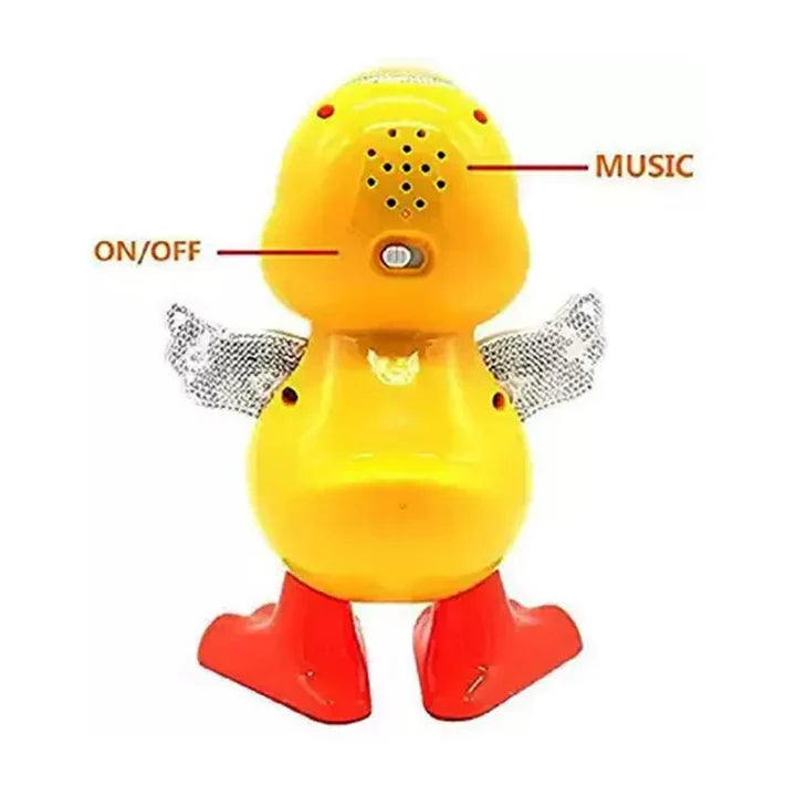 Dancing Duck Battery Operated Toy With Lights & Music, 3+Years - Yellow